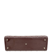 Christian Dior Burgundy Lady Dior Large Bag