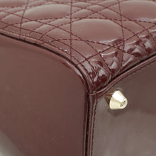 Christian Dior Burgundy Lady Dior Large Bag