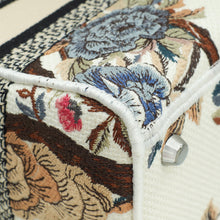 Christian Dior Multicolor Lady Dior D-Lite Embroidered Jardin D'Hiver Medium Bag