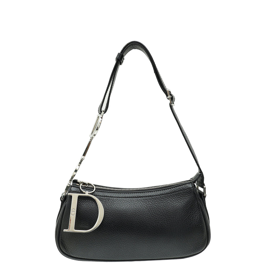 Christian Dior Black Charms Small Shoulder Bag