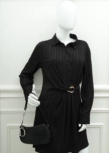Christian Dior Black Charms Small Shoulder Bag