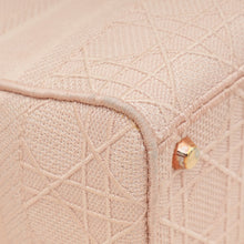 Christian Dior Rosewood Lady D-Lite Cannage Embroidery Medium Bag