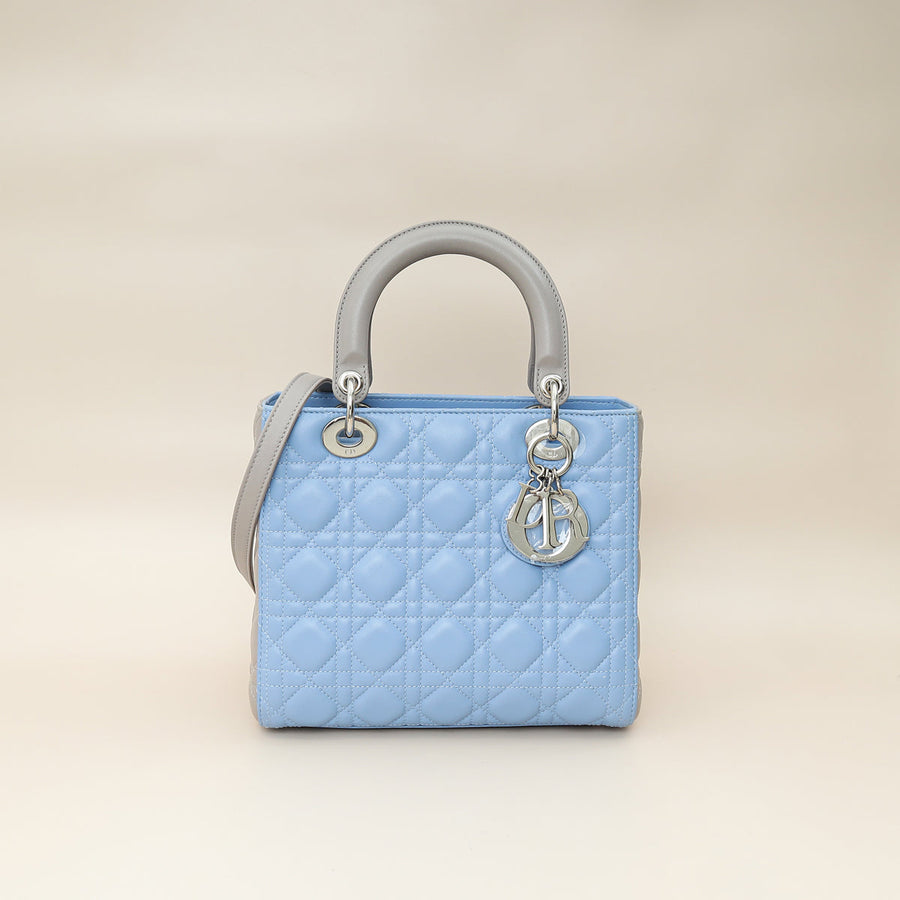 Christian Dior Bicolor Lady Dior Medium Bag