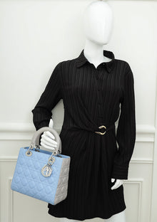 Christian Dior Bicolor Lady Dior Medium Bag
