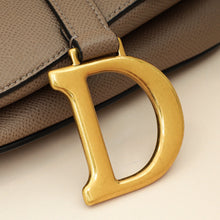 Christian Dior Etoupe Saddle Medium Bag W/ Extra Strap