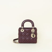 Christian Dior Burgundy Lady Dior Mini Chain Bag