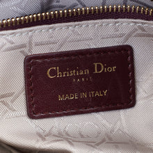 Christian Dior Burgundy Lady Dior Mini Chain Bag