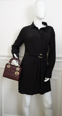 Christian Dior Burgundy Lady Dior Mini Chain Bag