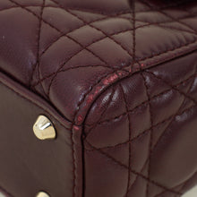 Christian Dior Burgundy Lady Dior Mini Chain Bag