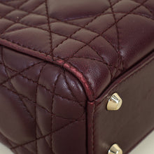 Christian Dior Burgundy Lady Dior Mini Chain Bag
