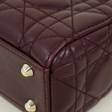 Christian Dior Burgundy Lady Dior Mini Chain Bag