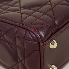 Christian Dior Burgundy Lady Dior Mini Chain Bag