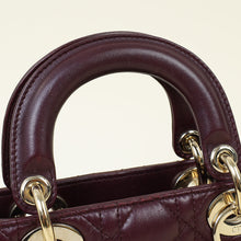 Christian Dior Burgundy Lady Dior Mini Chain Bag