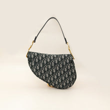 Christian Dior Green Oblique Saddle Medium Bag