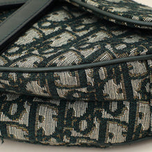 Christian Dior Green Oblique Saddle Medium Bag