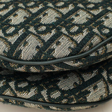 Christian Dior Green Oblique Saddle Medium Bag