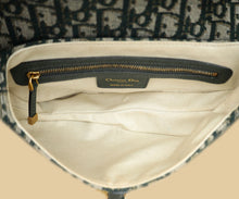 Christian Dior Green Oblique Saddle Medium Bag