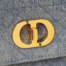 Christian Dior Blue Miss Caro Mini Cannage Denim Shoulder Bag