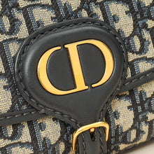 Christian Dior Navy Blue Oblique Bobby East-West Bag