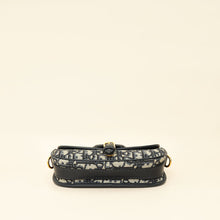 Christian Dior Navy Blue Oblique Bobby East-West Bag