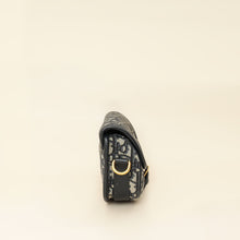 Christian Dior Navy Blue Oblique Bobby East-West Bag