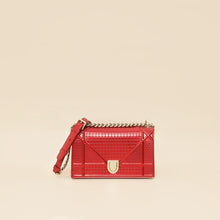 Christian Dior Red Micro Cannage Diorama Small Shoulder Bag