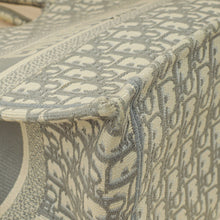 Christian Dior Gray Oblique Book Tote Bag