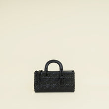 Christian Dior Black Cannage Diamond Lady D-Joy Medium Bag