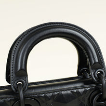 Christian Dior Black Cannage Diamond Lady D-Joy Medium Bag