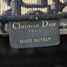 Christian Dior Navy Blue Oblique Book Tote Medium Bag