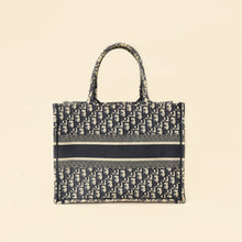 Christian Dior Navy Blue Oblique Book Tote Medium Bag