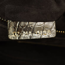 Christian Dior Metallic olive Lady Dior Alligator Mini Chain Bag