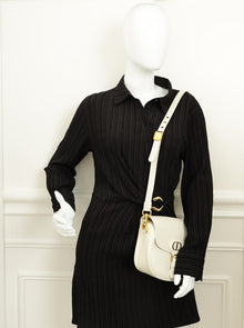 Christian Dior White Bobby Medium Shoulder Bag