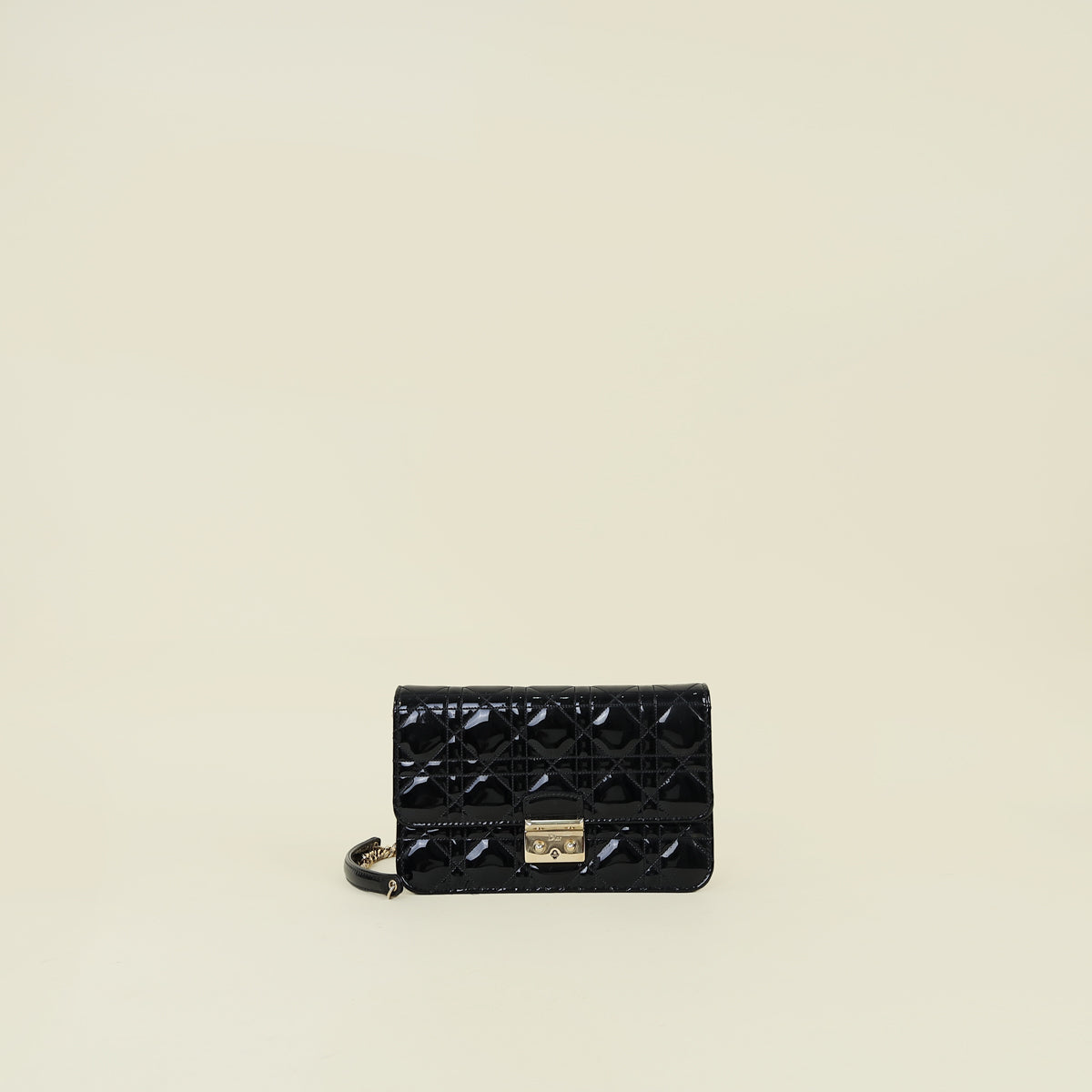 Christian Dior Black Miss Dior Promenade Chain Pouch