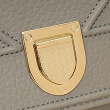 Christian Dior Grey Diorama Wallet On Chain