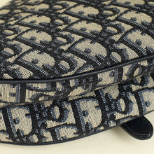 Christian Dior Navy Oblique Saddle Medium Bag
