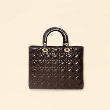 Christian Dior Chocolate Lady Dior Large Bag