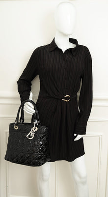 Christian Dior Black Cannage Soft Tote Bag