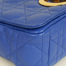 Christian Dior Royal Blue Caro Cannage Flap Small Bag