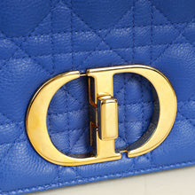Christian Dior Royal Blue Caro Cannage Flap Small Bag