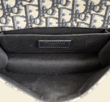 Christian Dior Blue Oblique 30 Montaigne East West Shoulder Bag