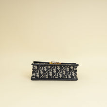 Christian Dior Blue Oblique 30 Montaigne East West Shoulder Bag