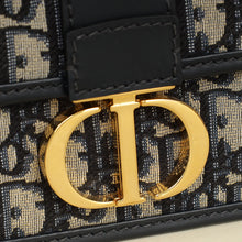 Christian Dior Blue Oblique 30 Montaigne East West Shoulder Bag