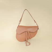 Christian Dior Rose Des Vents Ultramatte Saddle Medium Bag