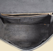 Christian Dior Black Diorama Velvet Small Crystal Lock Shoulder Bag