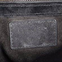 Christian Dior Black Diorama Velvet Small Crystal Lock Shoulder Bag