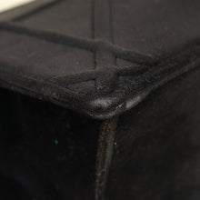 Christian Dior Black Diorama Velvet Small Crystal Lock Shoulder Bag