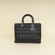 Christian Dior Black Lady Dior Large Bag