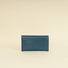 Christian Dior Teal Blue Saddle Long Wallet on Chain