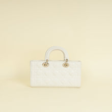 Christian Dior Latte White Lady D-joy Cannage Medium Bag